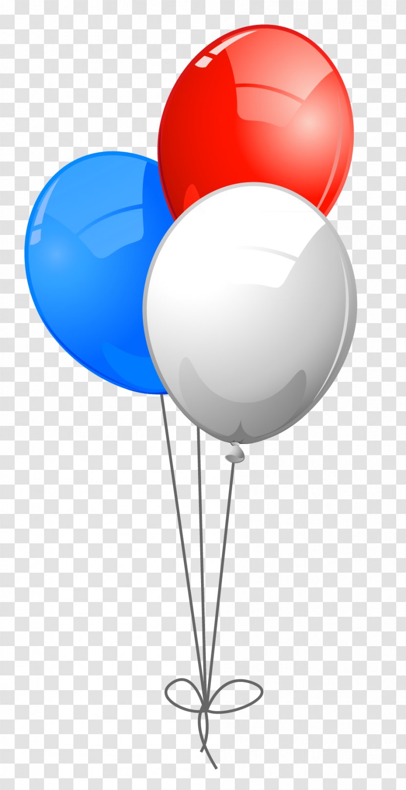 Blue Balloon Red Clip Art - Color - USA Colors Balloons Clipart Transparent PNG