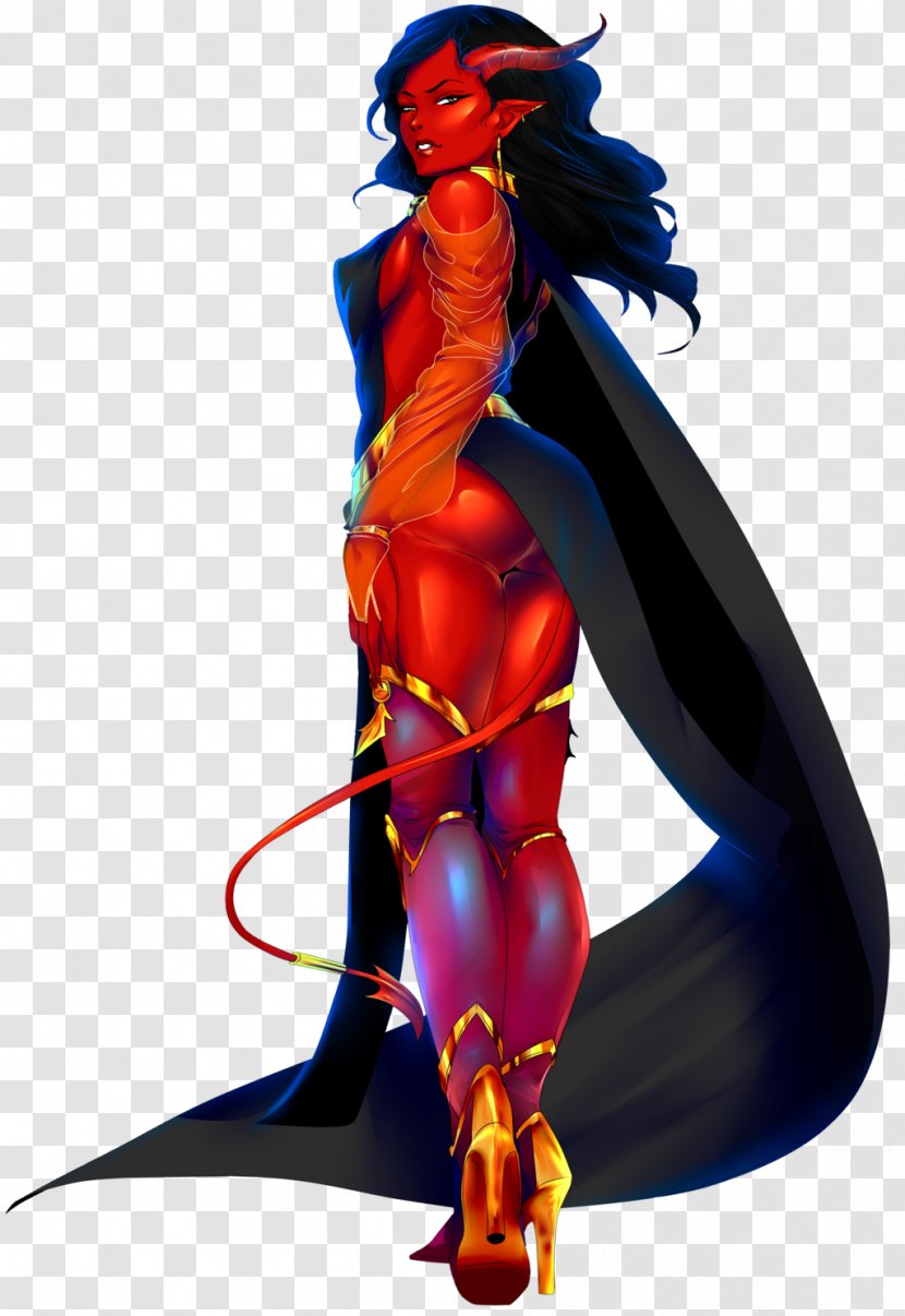 DeviantArt Work Of Art Demon - Flower - Tiefling Warlock Transparent PNG