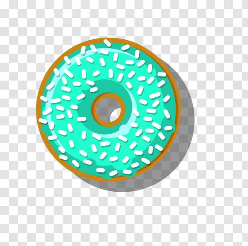 Donuts Food Cafe Pillow Clip Art - Cartoon - Blue Donut Transparent PNG