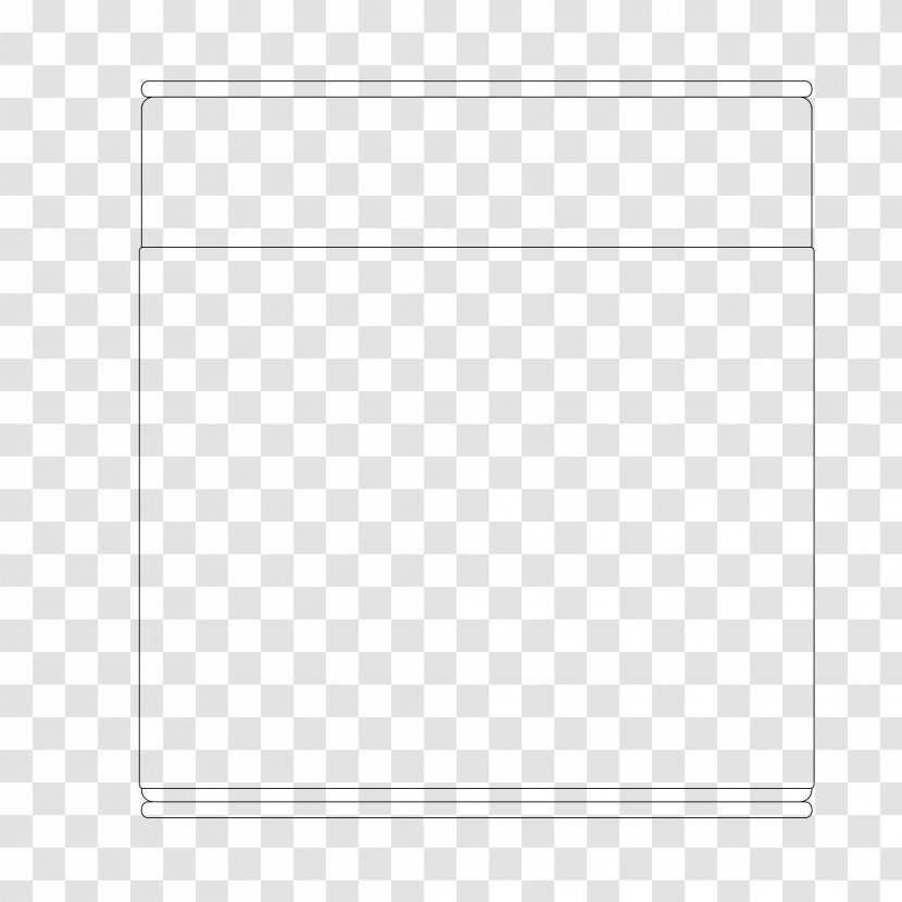 Paper Rectangle Square Area - Bed Top View Transparent PNG
