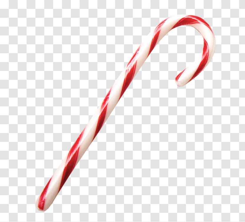 Candy Cane Stick Lollipop Christmas - Red Transparent PNG