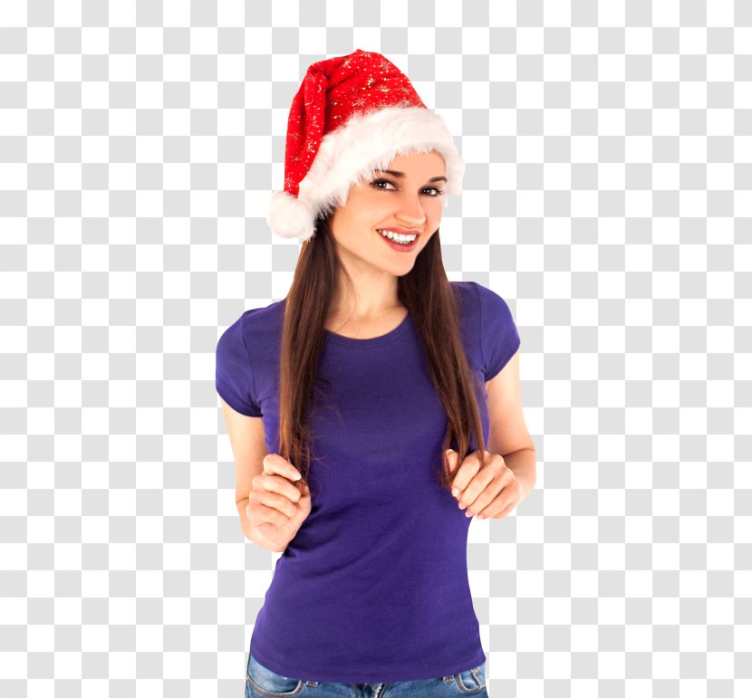 Beanie Santa Claus Christmas - Knit Cap Transparent PNG