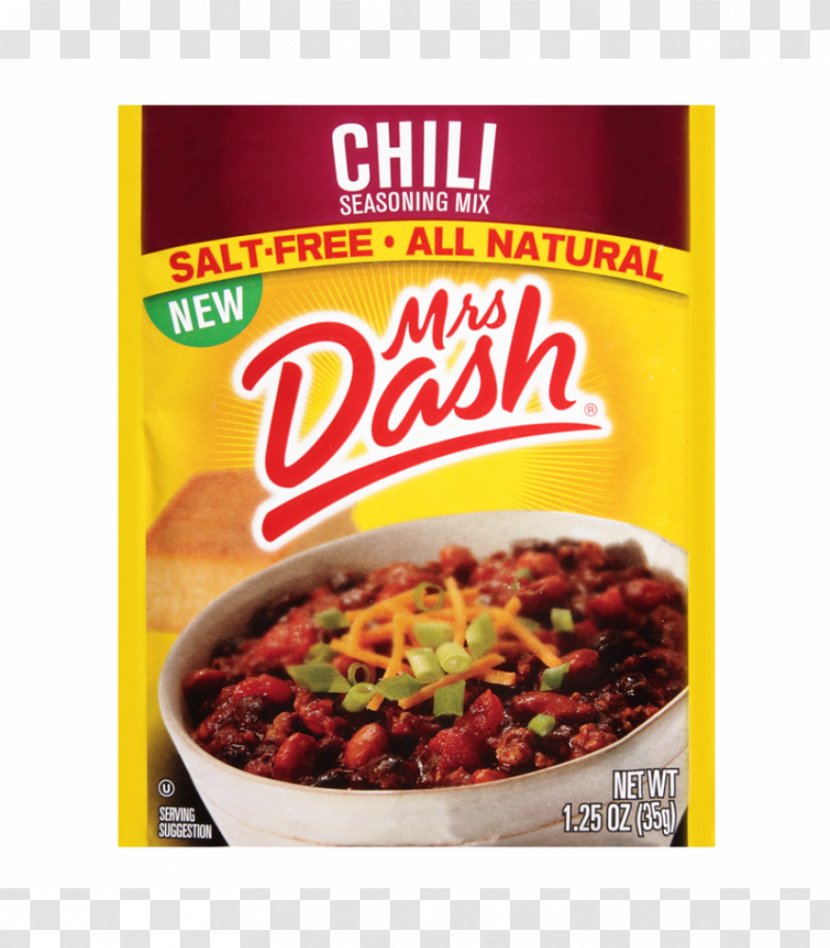 Taco Fajita Mrs. Dash Chili Powder Spice - Salt Transparent PNG