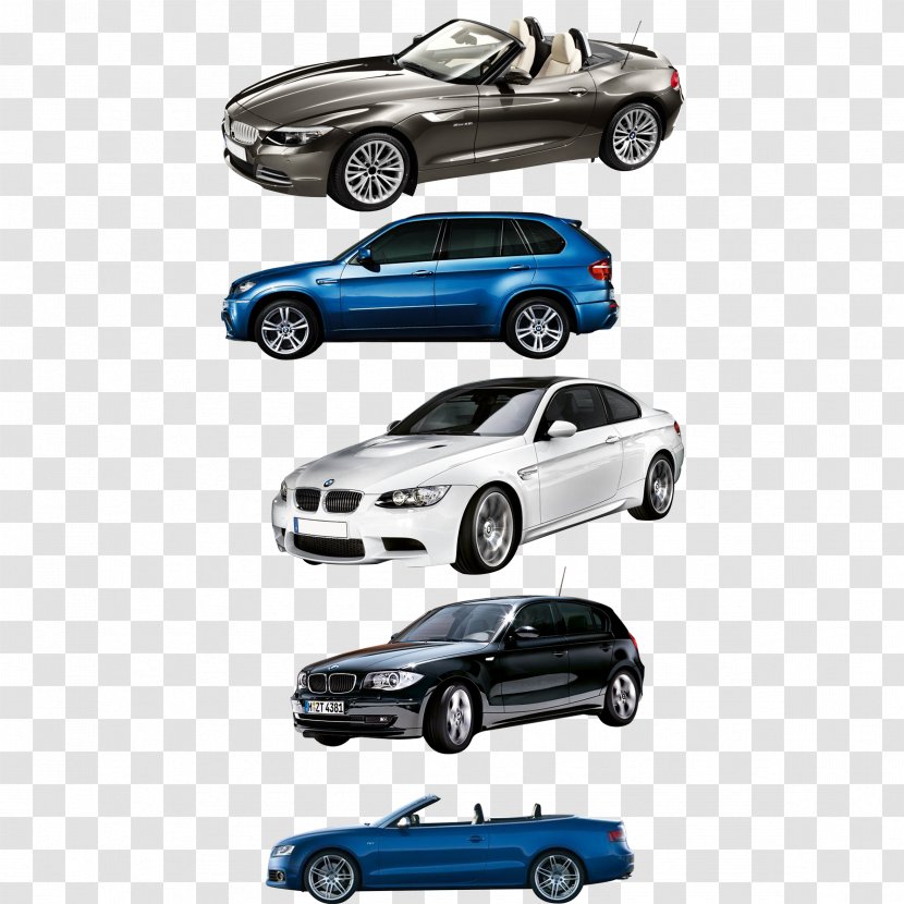 Sports Car BMW Mid-size Bumper - Model - A Row Of Transparent PNG