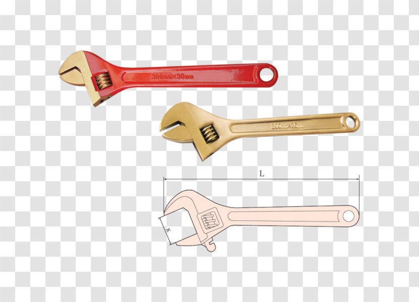 Hand Tool Spanners Adjustable Spanner Hammer Transparent PNG