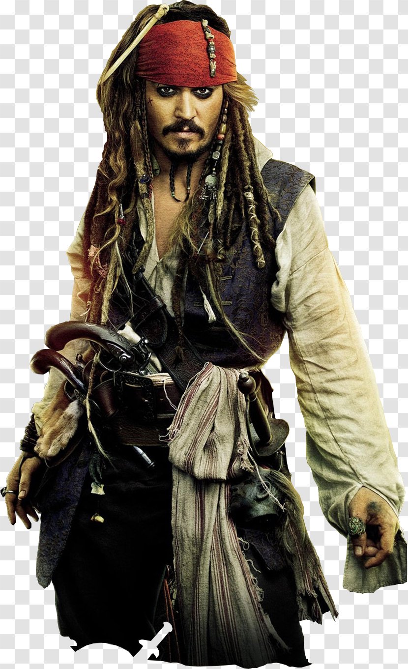 Jack Sparrow Pirates Of The Caribbean: Curse Black Pearl Johnny Depp Elizabeth Swann - Caribbean On Stranger Tides Transparent PNG