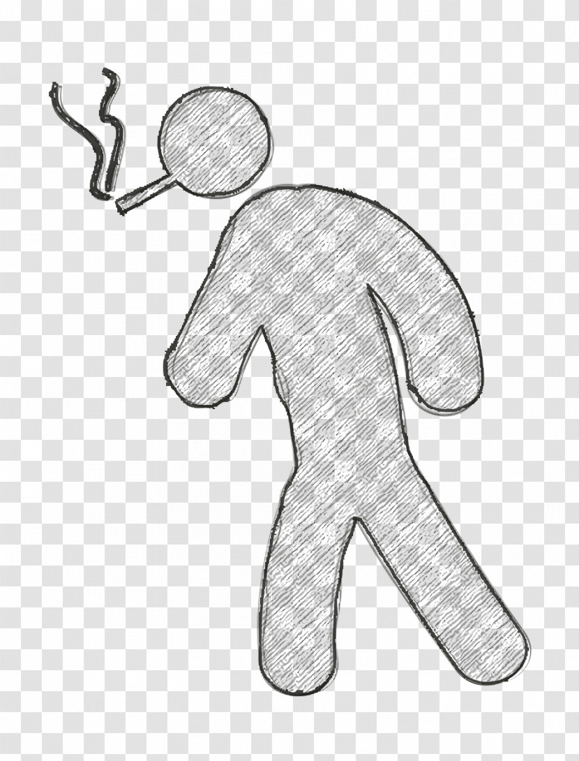 People Icon Man Walking And Smoking Icon Humans 2 Icon Transparent PNG