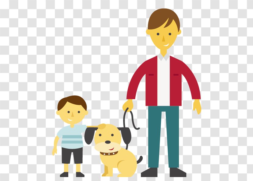 Dog Father Clip Art - Toddler - Vector And Son Transparent PNG