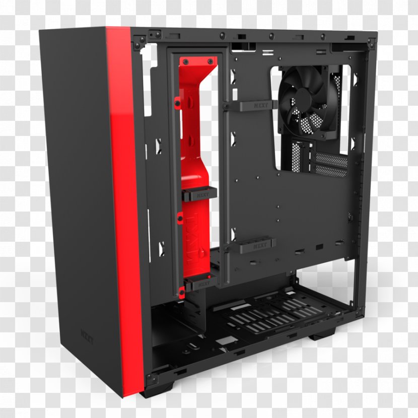 Computer Cases & Housings Power Supply Unit Nzxt MicroATX - Miniitx - Case Closed Transparent PNG
