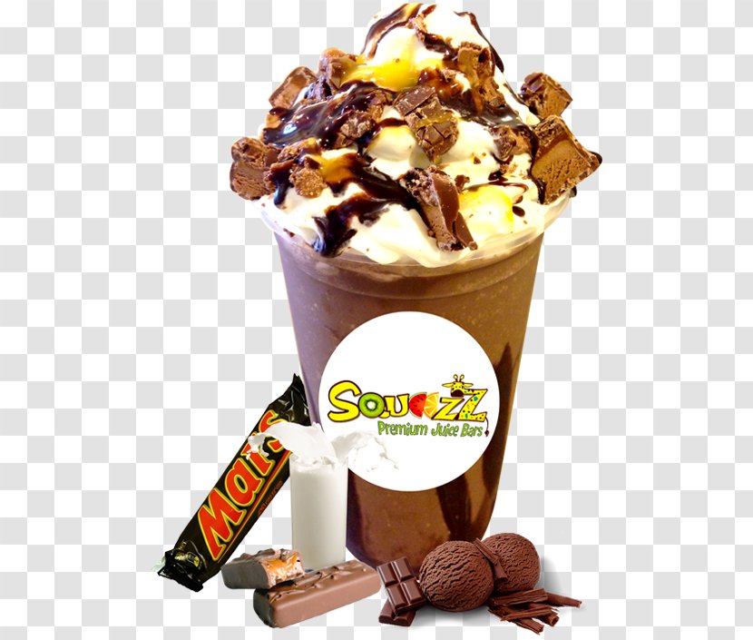 Sundae Chocolate Ice Cream Milkshake Mars Juice - Dairy Product Transparent PNG