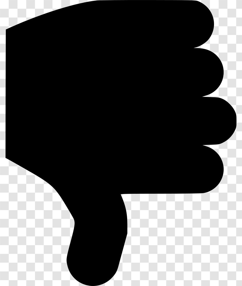 Thumb Signal Clip Art - Silhouette - Vector Of Small Bad Toothache Transparent PNG