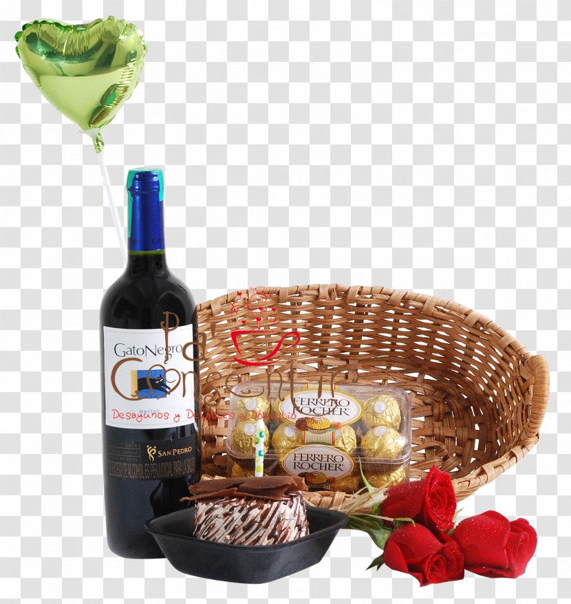 Food Gift Baskets Liqueur Wine Hamper - Ferrero Rocher Transparent PNG
