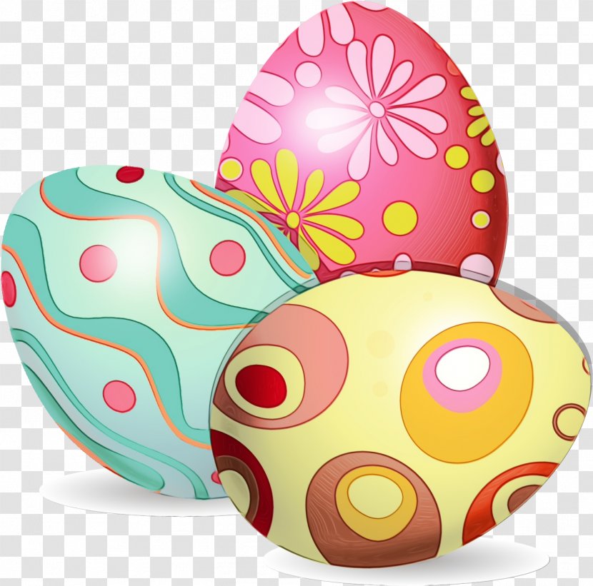 Easter Egg Background - Decorating - Baking Cup Pink Transparent PNG