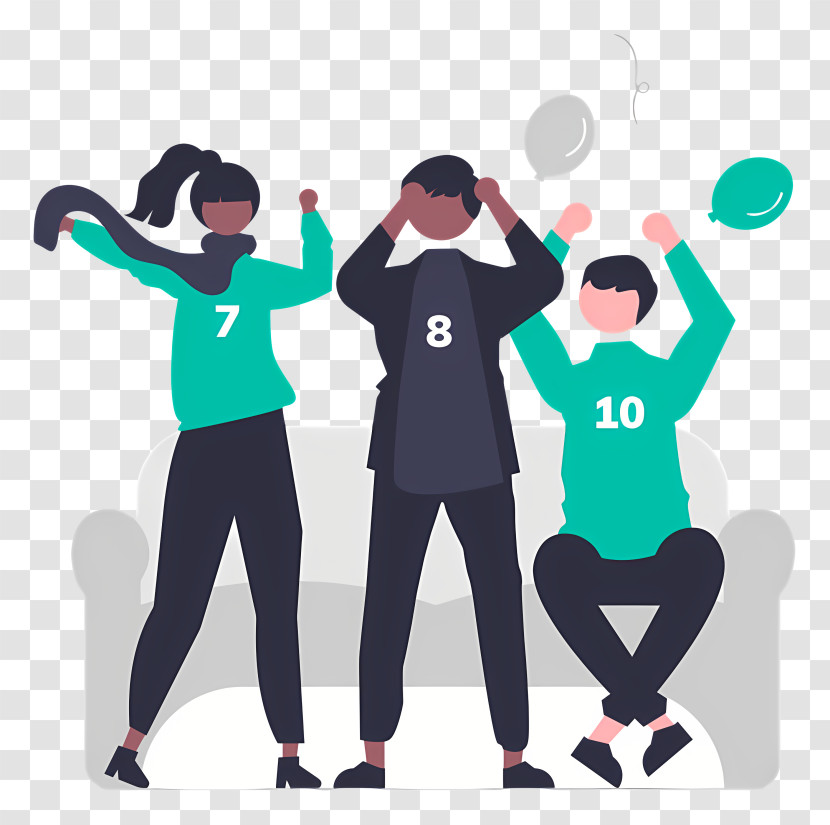 Group Of Friends - People Celebrating And Cheering Transparent PNG
