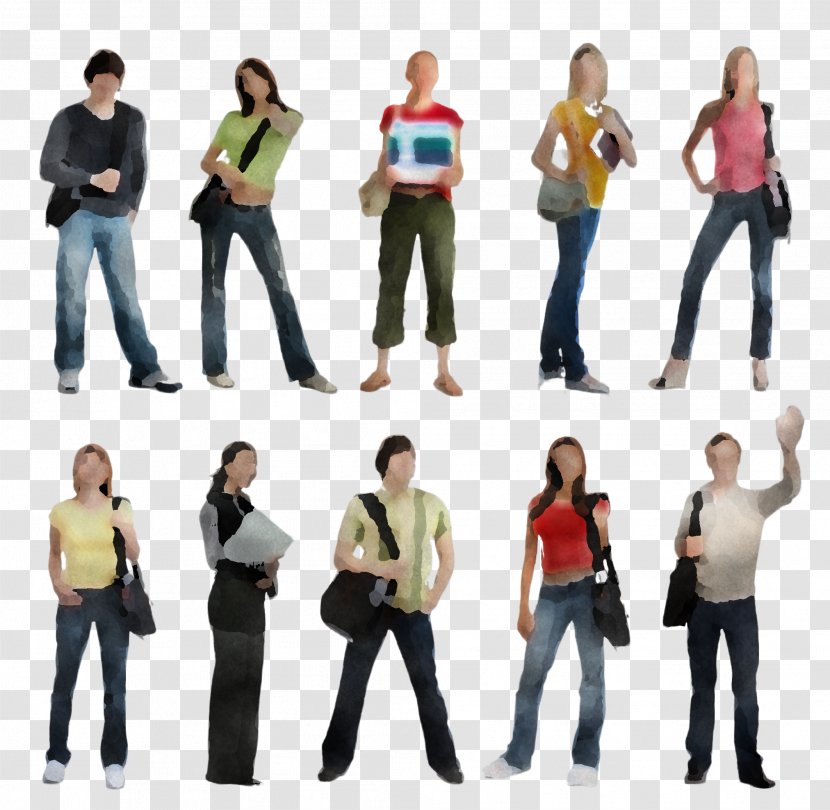 Social Group People Fun Standing Team Transparent PNG