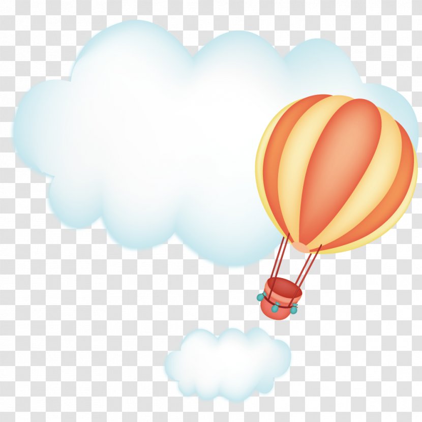 Cloud Sky Hot Air Balloon - Plane - Clouds And Transparent PNG