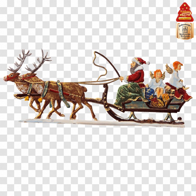 Reindeer Santa Claus Rothenburg Ob Der Tauber Sled Christmas Transparent PNG