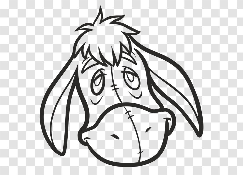 Eeyore Piglet Drawing Cartoon Sketch - Winnie The Pooh Transparent PNG