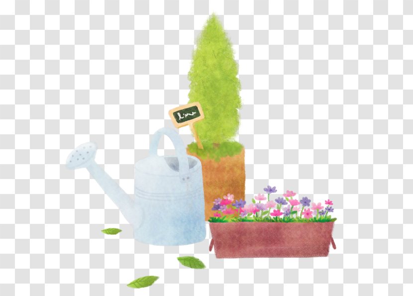 Plant Drawing Flowerpot - Irrigation - Watering Transparent PNG