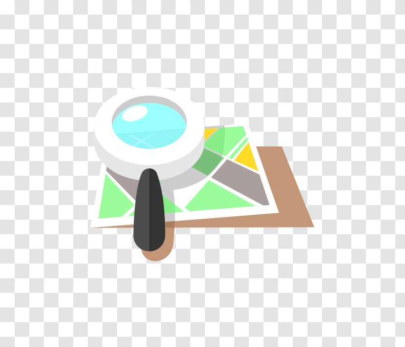 Map Magnifying Glass Icon - Rectangle - Search Transparent PNG