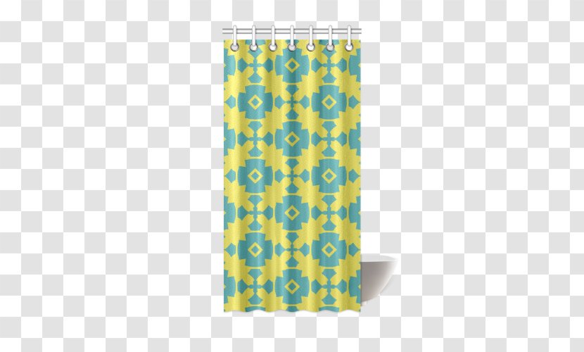 Douchegordijn Shower Curtain Rectangle - Yellow Pattern Transparent PNG