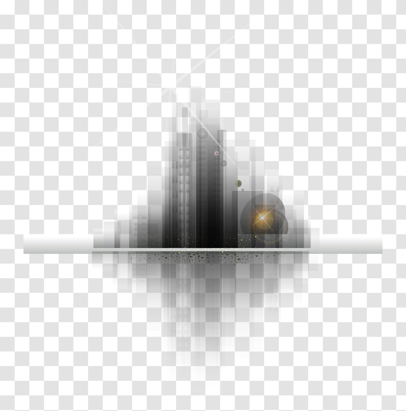 Wallpaper - Black - Vector Fantasy City Transparent PNG
