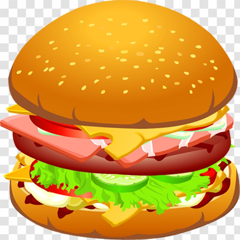 Hamburger Fast Food Cheeseburger Veggie Burger McDonald's Big Mac - Cooking - And Sandwich Transparent PNG