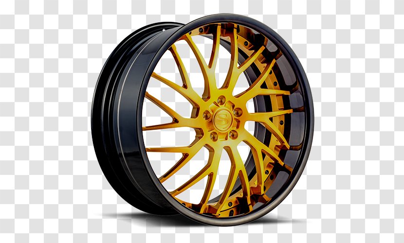 Alloy Wheel Gold Car - Automotive Design Transparent PNG