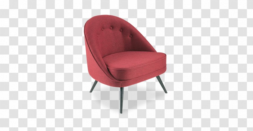 Wing Chair Furniture Armrest Divan - Red Transparent PNG