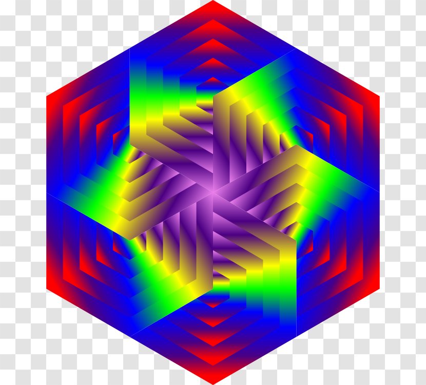Symmetry Pattern - Hexagons Transparent PNG