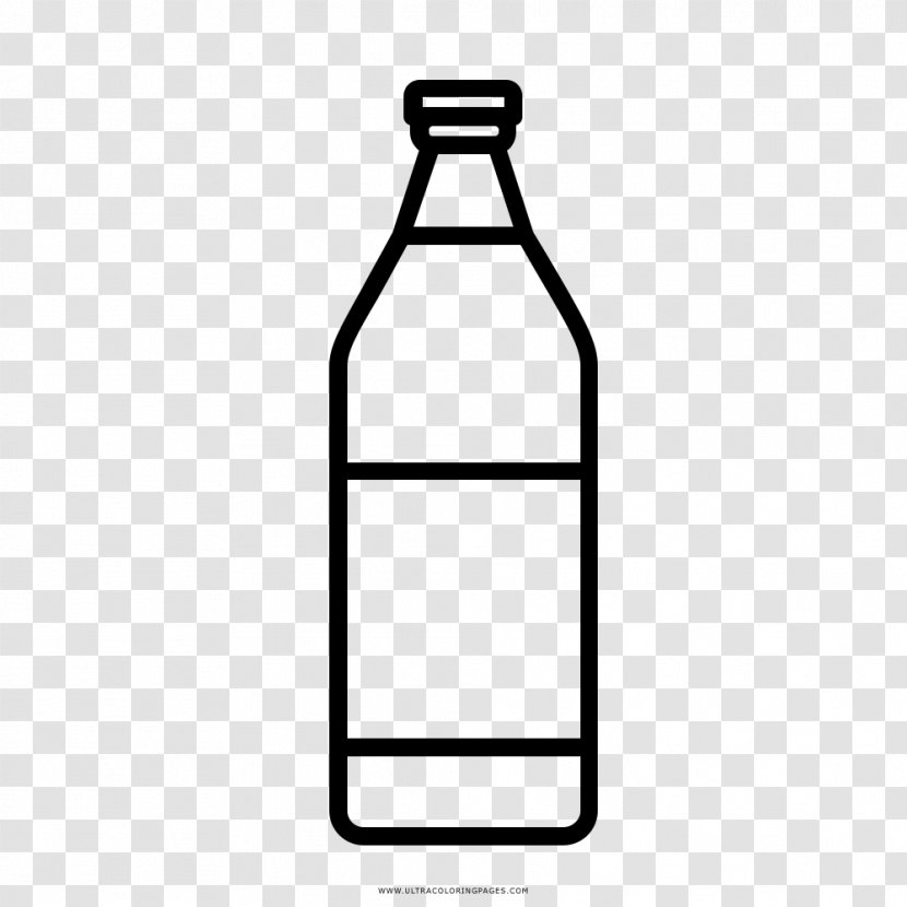 Water Bottles Juice Wine Coloring Book - Bottle Transparent PNG