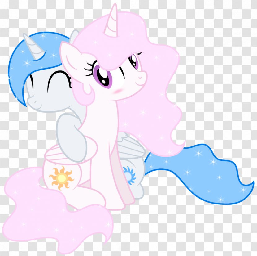 Pony Princess Celestia Cadance - Frame - Hug Transparent PNG