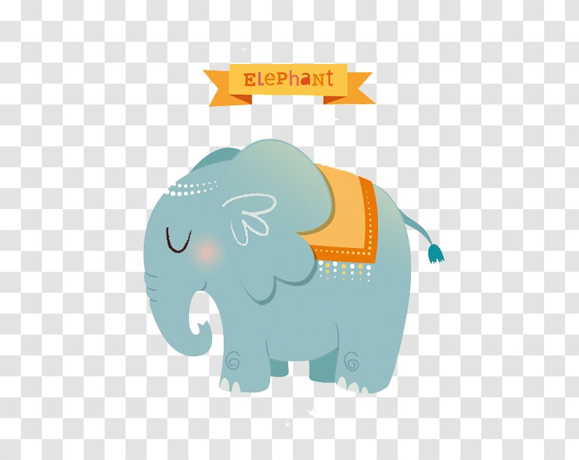 Cartoon Drawing Watercolor Painting Illustration - Lovely Hand-painted Elephant Transparent PNG