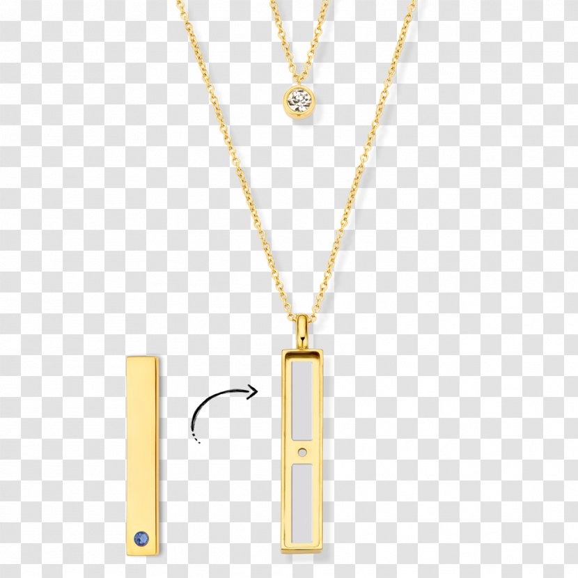 Jewellery Necklace Gold Charms & Pendants Locket - Bar Transparent PNG