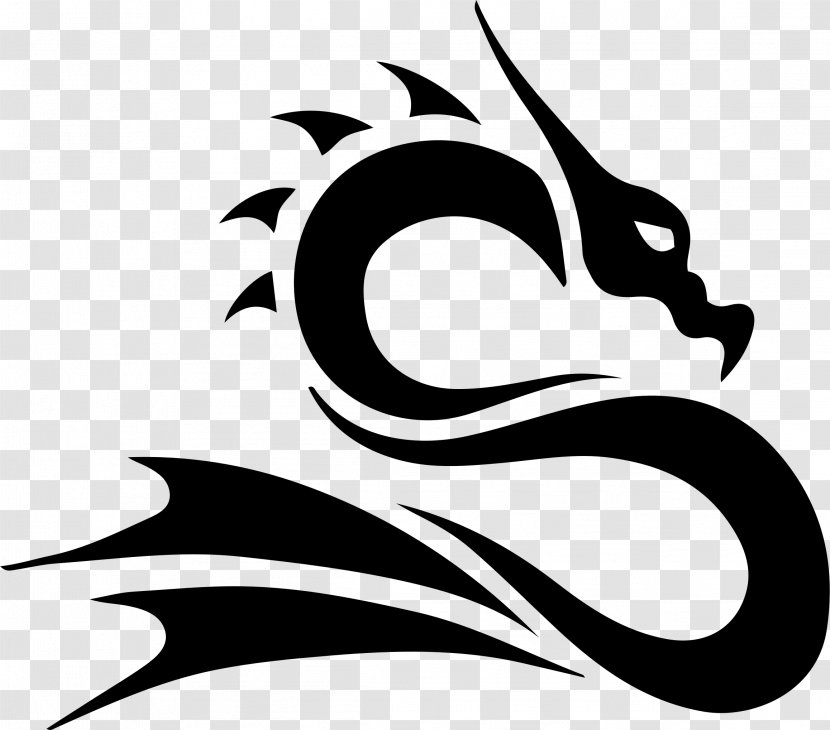 Dragon Silhouette Clip Art - Common Seadragon - Tribal Transparent PNG