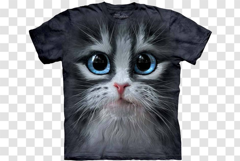 T-shirt Kitten Cheshire Cat Abyssinian - T Shirt Transparent PNG