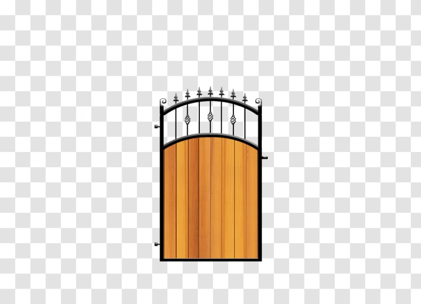 Gate Fence Garden Wrought Iron Door - Back Transparent PNG