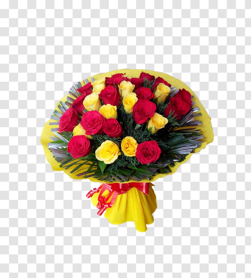 Garden Roses Flower Bouquet Yellow - Arranging - Rose Transparent PNG