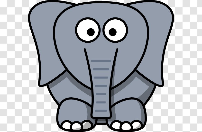 Cartoon Drawing Elephant Clip Art - Silhouette - Cartoons Pictures Transparent PNG