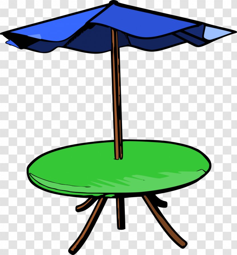 Table Umbrella Garden Furniture Clip Art - Artwork Transparent PNG
