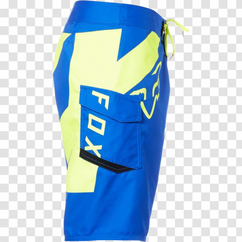 Trunks T-shirt Fox Racing Hoodie Boardshorts - Electric Blue Transparent PNG