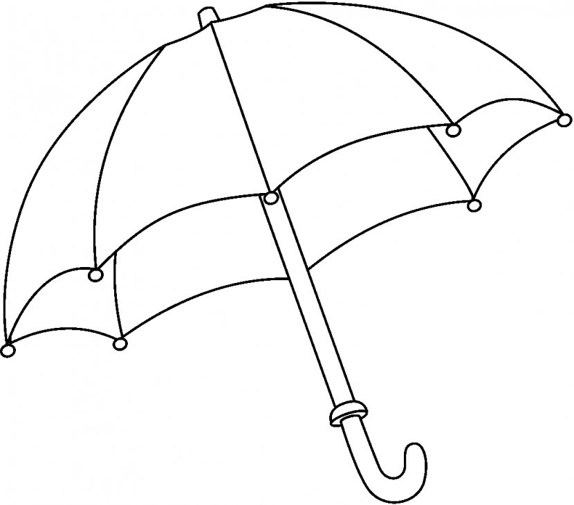 Line Art Coloring Book Clip - Umbrella Cliparts Transparent PNG