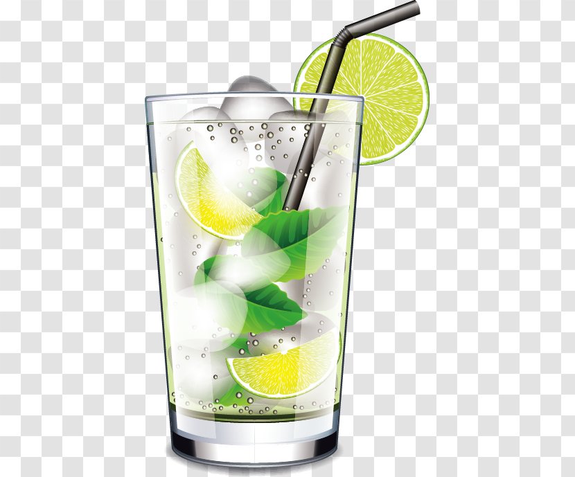 Mojito Cocktail Juice Drink - Garnish Transparent PNG