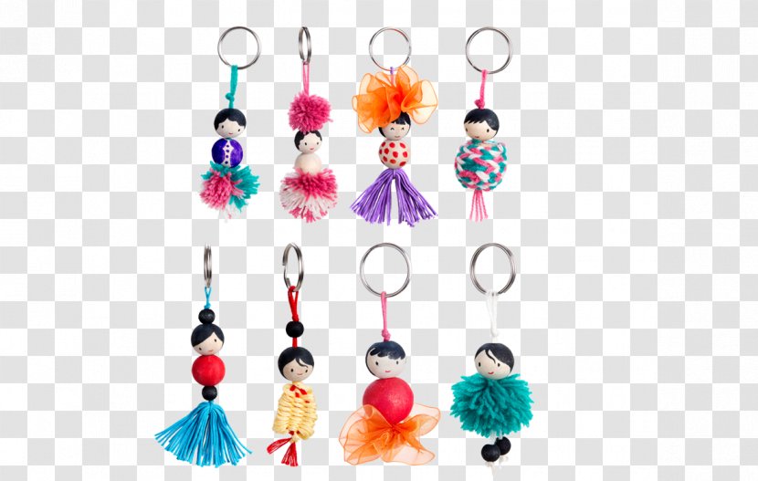 Earring Bead Key Chains Jewellery Chalk & Chuckles - Keychains Are Made Of Which Element Transparent PNG