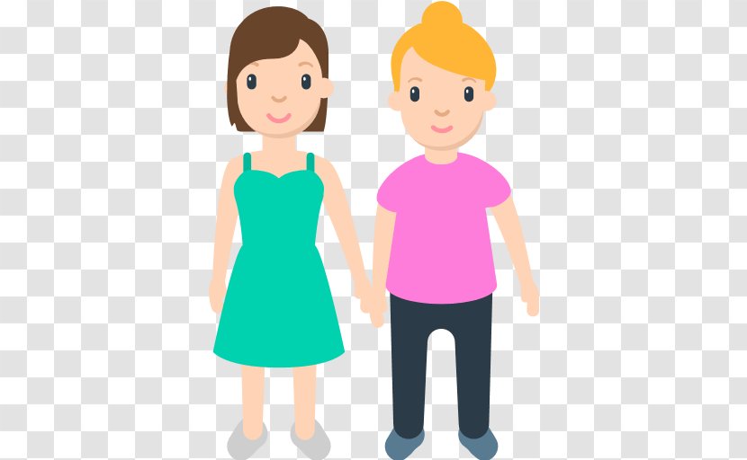 Emoji Child Hand Woman Emoticon - Tree - Holding Hands Transparent PNG