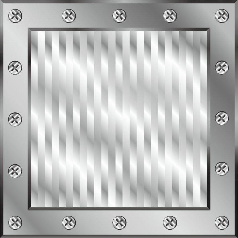 Metal Steel - Light - Screw Element Transparent PNG