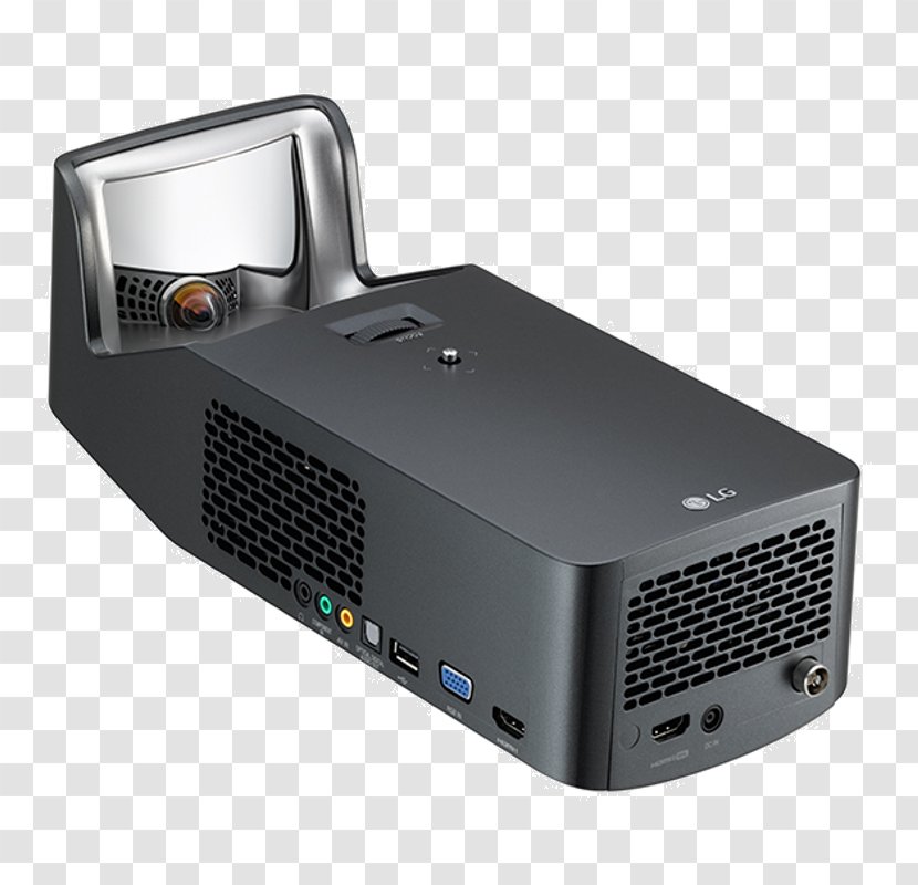 LG Ultra Short Throw PF1000U Multimedia Projectors Home Theater Systems Smart TV Electronics - Projecteur Transparent PNG