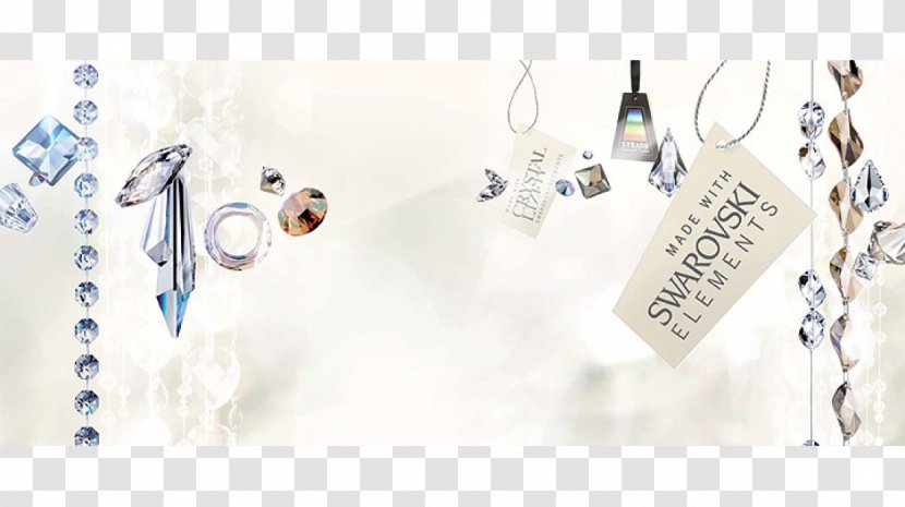 Earring Swarovski AG Jewellery Charms & Pendants Crystal - Gold Plating Transparent PNG