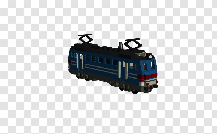 Railroad Car Passenger Electric Locomotive Rail Transport - Paper Train Model Transparent PNG