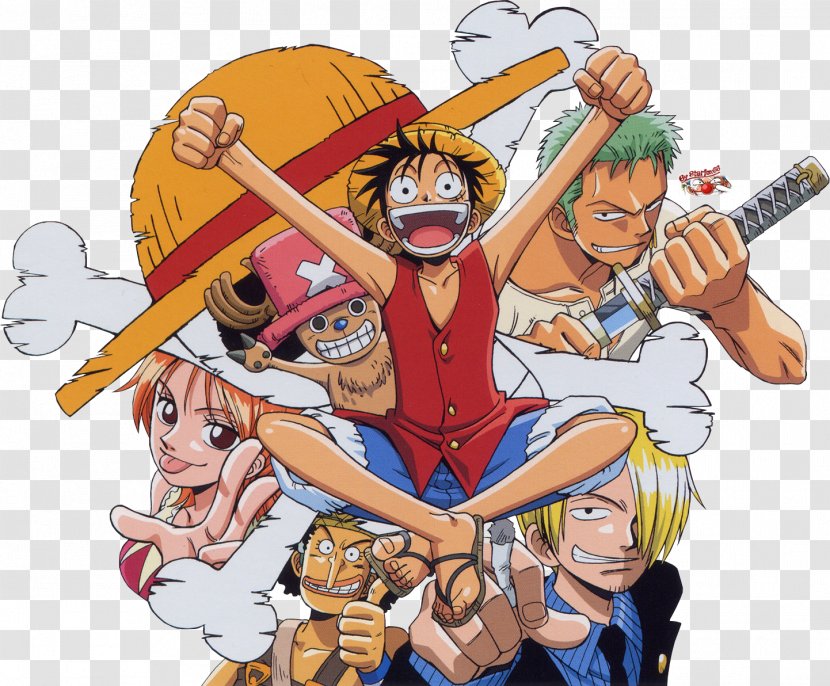 Monkey D. Luffy Vinsmoke Sanji Nami Roronoa Zoro Usopp - Watercolor - One Piece Transparent PNG